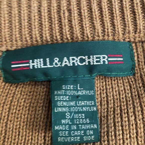 VTG Hill & Archer | Genuine Suede Knit Pull over - Picture 2 of 7